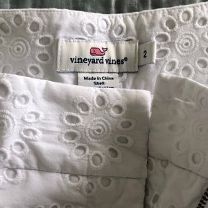 Vineyard Vines white eyelet shorts